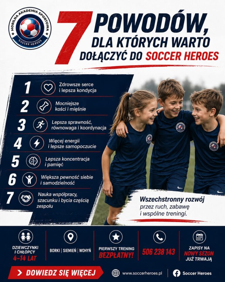 ⚽ 7 powodów, żeby wybrać Soccer Heroes!